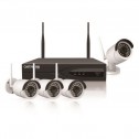 Data Lab D1SKW4CH Starter Kit con Wi-Fi - 4 telecamere ed 1 nvr per quattro canali senza fili